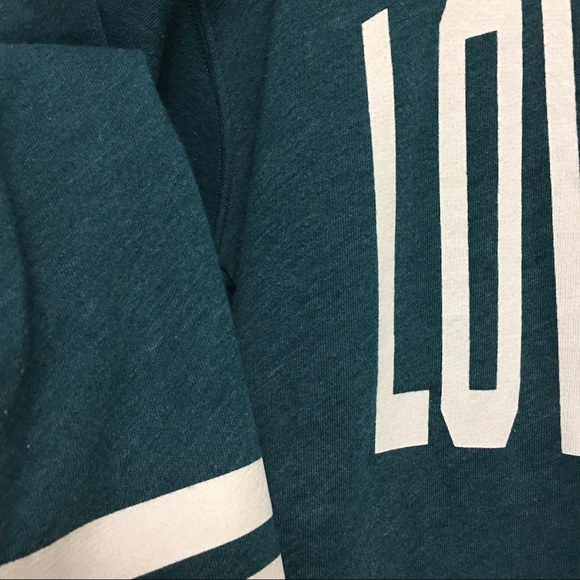 guc PINK VS sweater sweat shirt blue green top - Picture 3 of 4